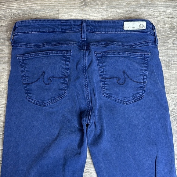Ag Adriano Goldschmied The Stevie Ankle Slim Straight Leg Jeans Blue Sz 28R - Picture 6 of 12